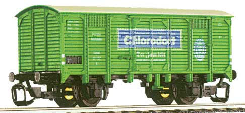 Box car &quot;Chlorodont&quot;<br /><a href='images/pictures/Tillig/14138.jpg' target='_blank'>Full size image</a>